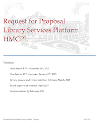 Download HMCPL's LSP RFP via this link (PDF, 567K)